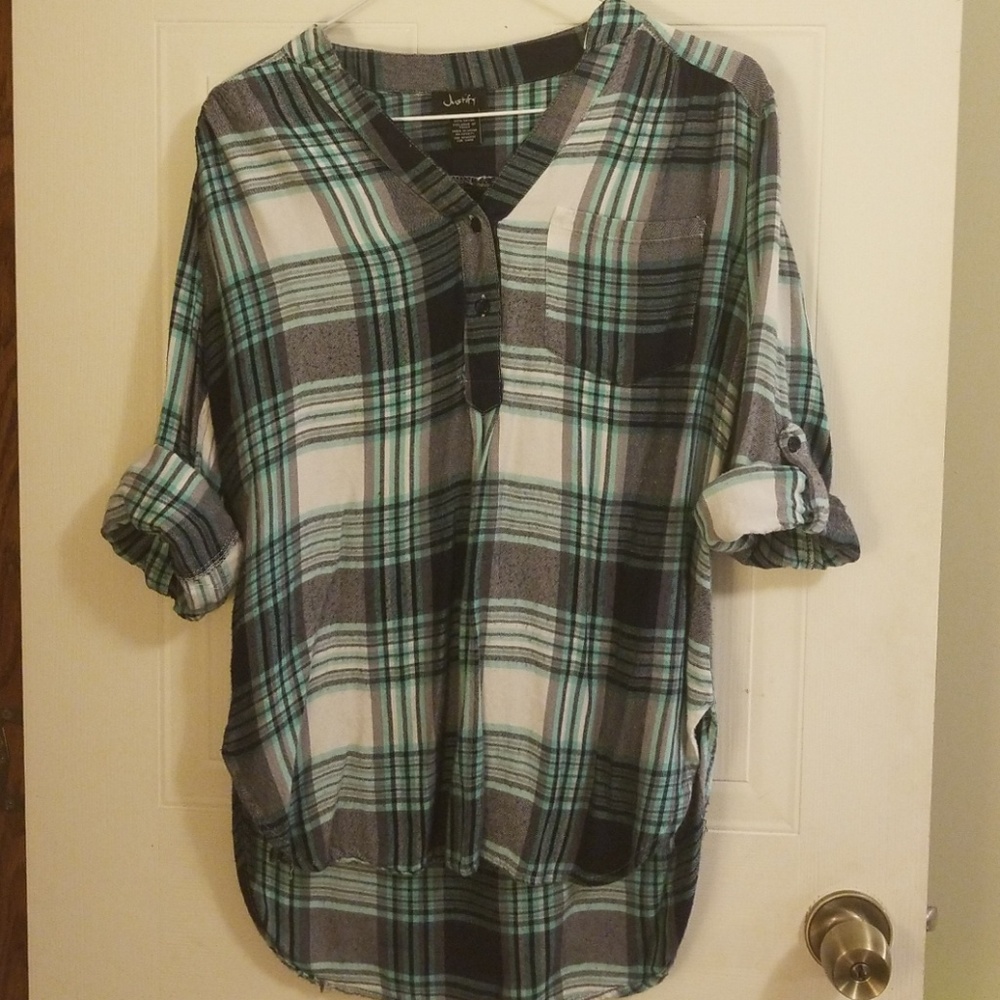 Women's pullover flannel shirt